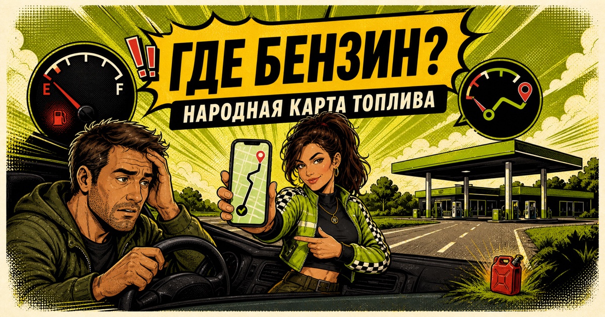 Где бензин — где есть бензин сейчас: карта АЗС России и цены